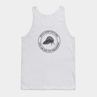 Treehopper - We All Share This Planet - insect on white Tank Top